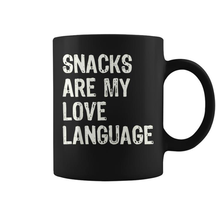 Snacks Are My Love Language Valentines Day Toddler Coffee Mug