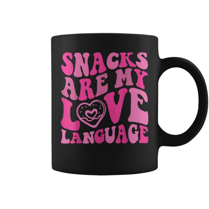 Snacks Are My Love Language Toddler Valentines Day Coffee Mug