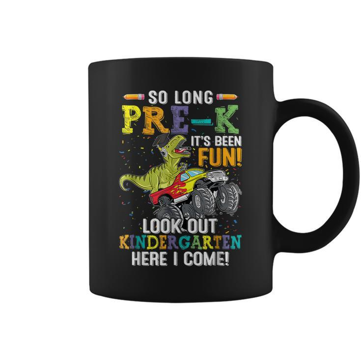 So Long Pre-K Kindergarten Here I Come Dinosaur Graduation Coffee Mug