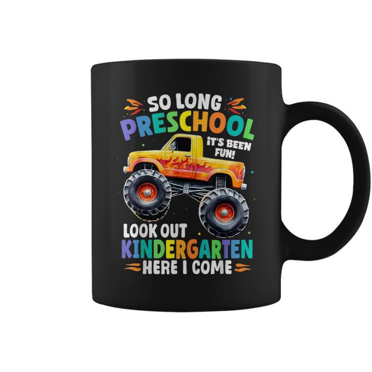 So Long Preschool Graduation Class 2024 Monster Truck Coffee Mug