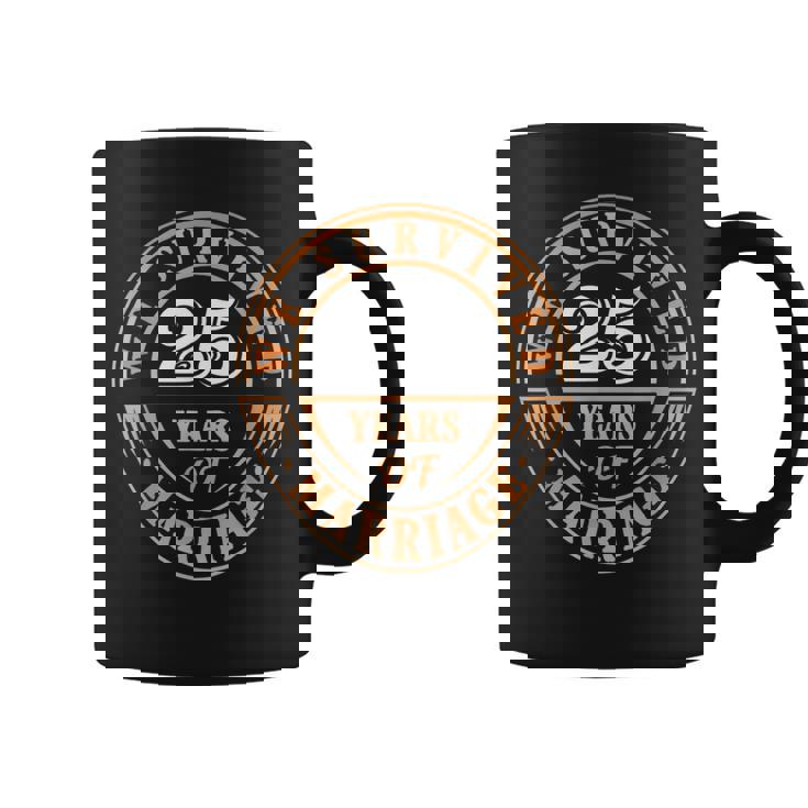 Sobrevivimos A 25 Años De Matrimonio Taza de café