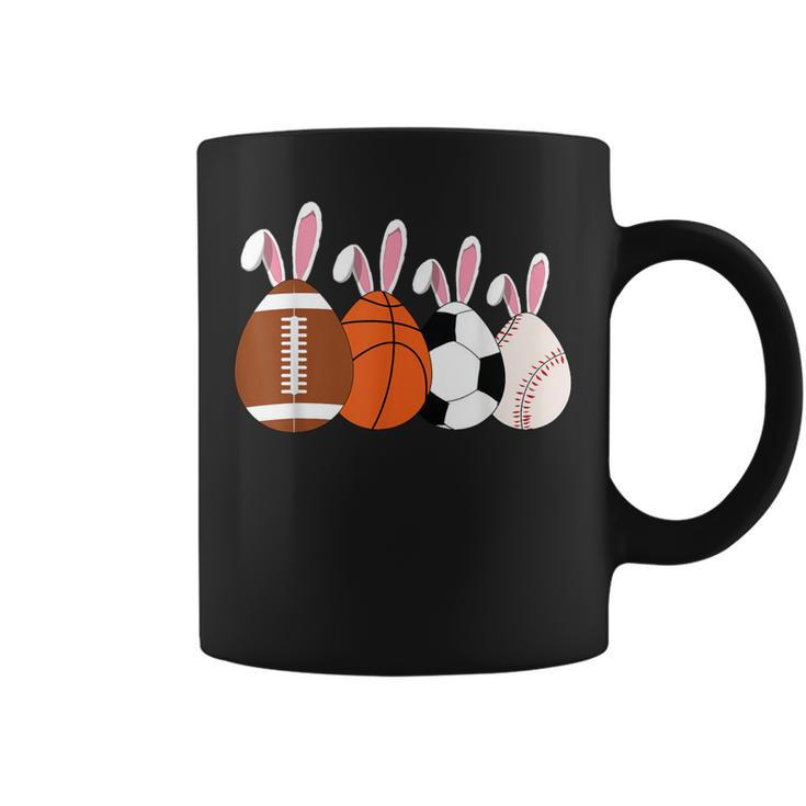 Soccer Basketball Baseball Football Sports Easter Rabbits Coffee Mug