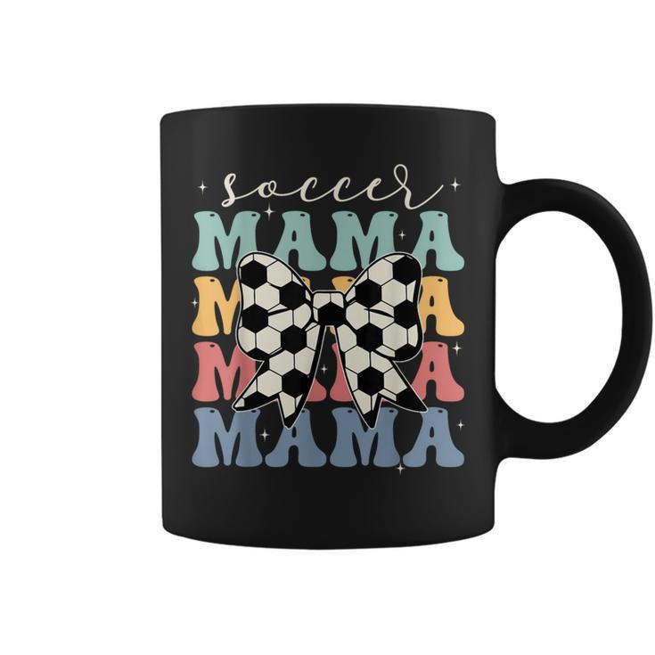 Soccer Mama Retro Groovy Soccer Softball Mom Coffee Mug