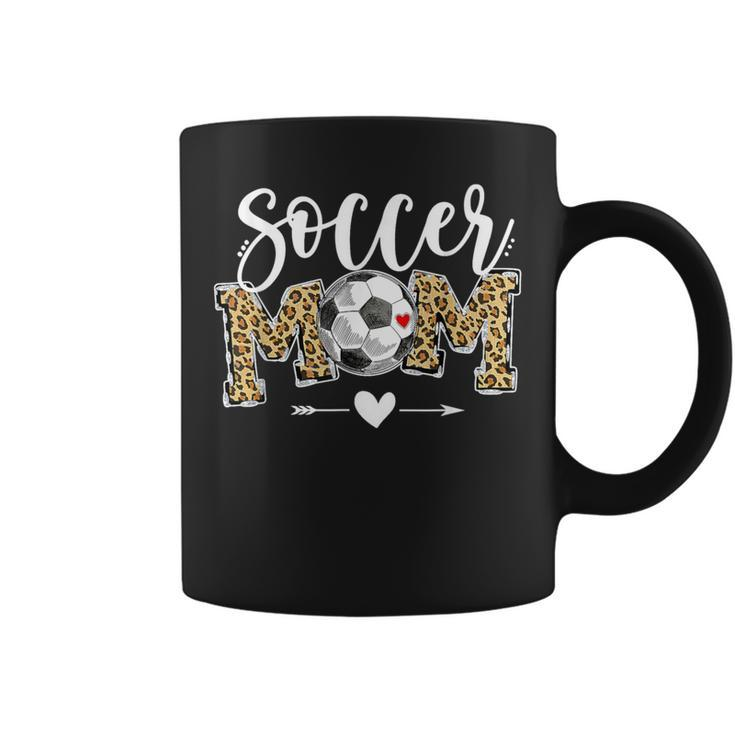 Soccer Mom Leopard Soccer Mom Mother's Day Coffee Mug