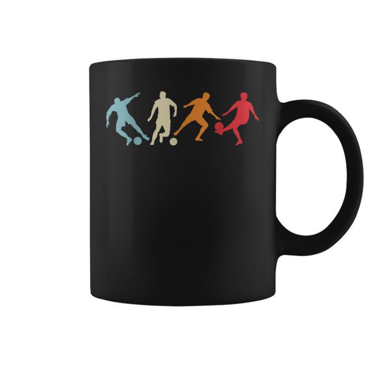 Soccer Player Retro Vintage Colors Soccer Fan Players Coffee Mug