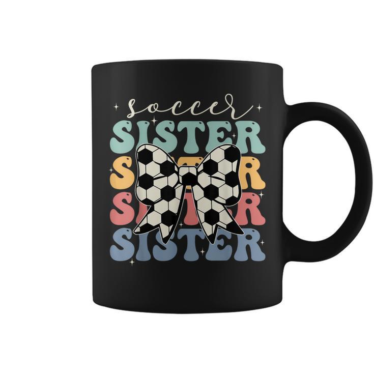 Soccer Sister Vintage Sport Lover Sister Mothers Da Coffee Mug
