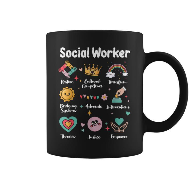 Social Worker Work Love Social Work Month Coffee Mug