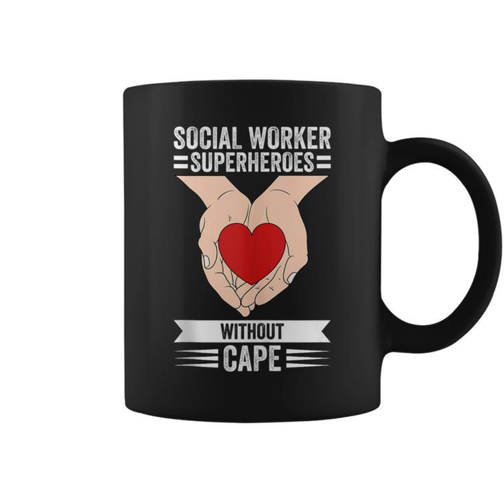 Social Worker Superheroes Without Cape Coffee Mug