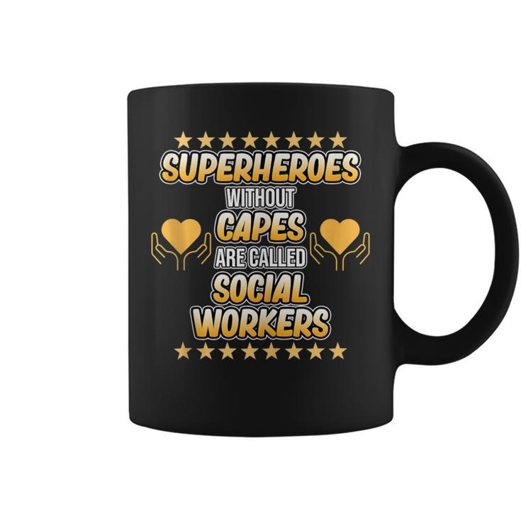 Social Worker Superheroes Social Work Month Graphic Coffee Mug