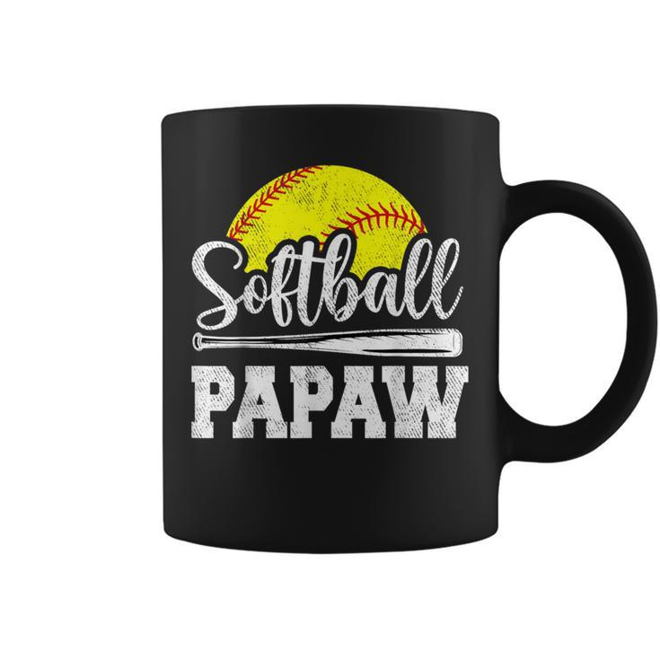 Softball Papaw Softball Player Game Day Father's Day Coffee Mug