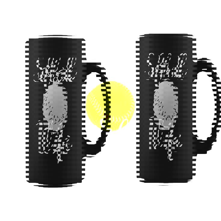 Softball Wife Ball For Mom Softball Wife Cute Coffee Mug