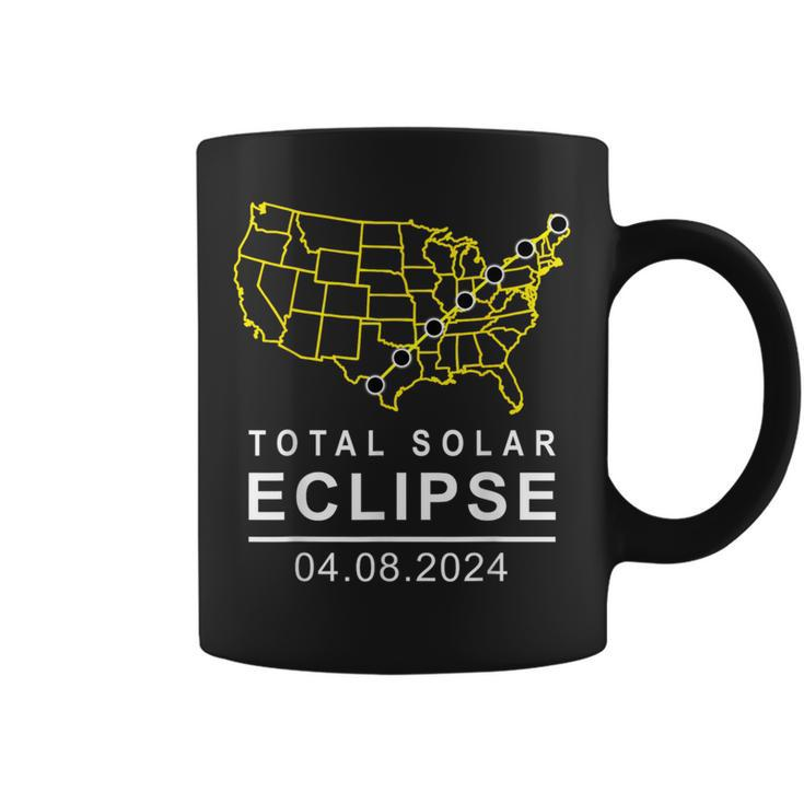 Solar Eclipse 2024 America Totality Path April 8 Usa Map Coffee Mug