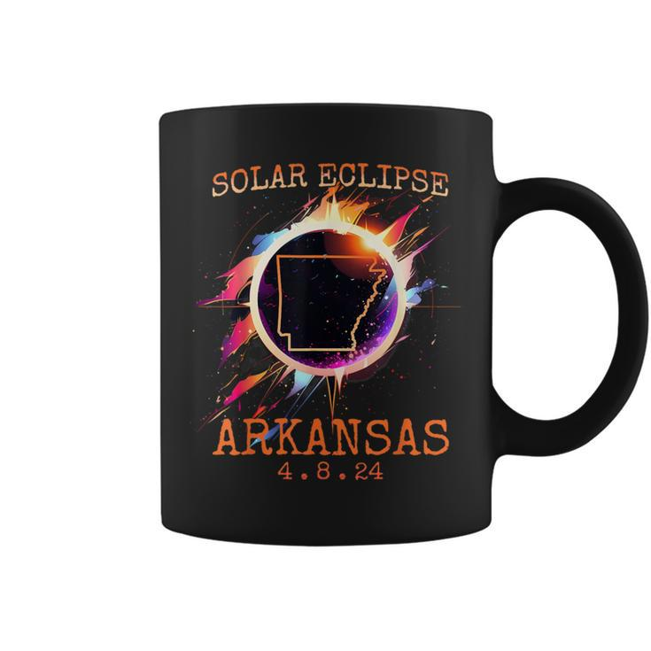 Solar Eclipse 2024 Arkansas Usa State Totality Path Souvenir Coffee Mug