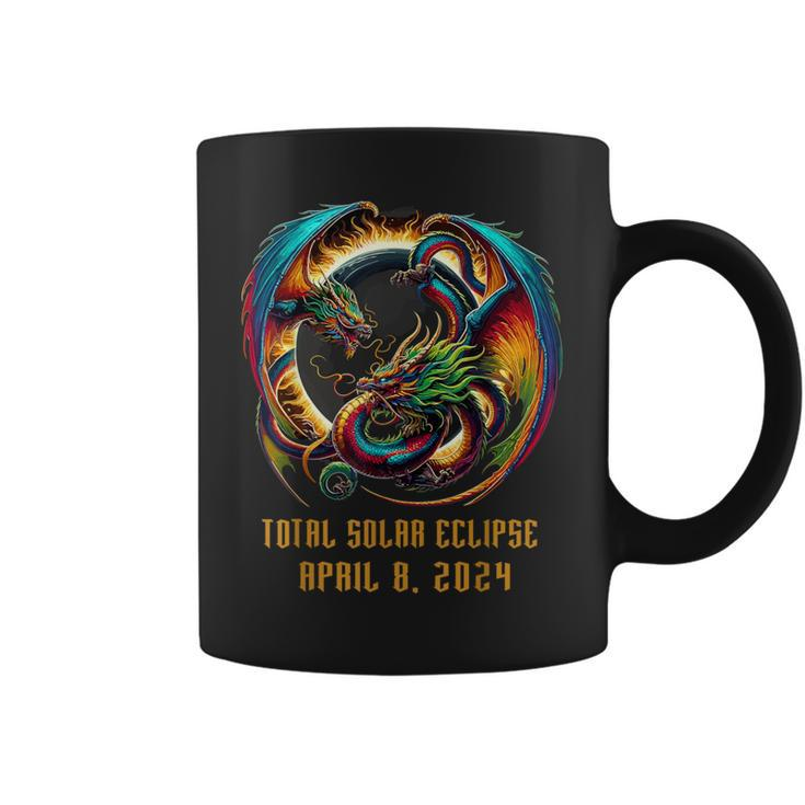 Solar Eclipse 2024 Mystical Dragon Fantasy Lover Coffee Mug