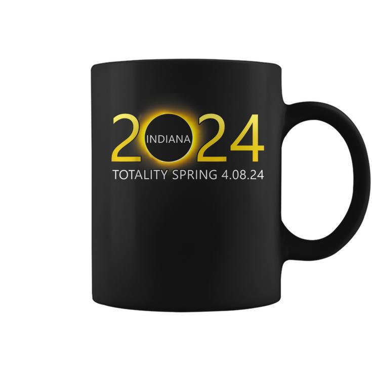 Solar Eclipse 2024 Party Indiana Totality Total Usa Map Coffee Mug