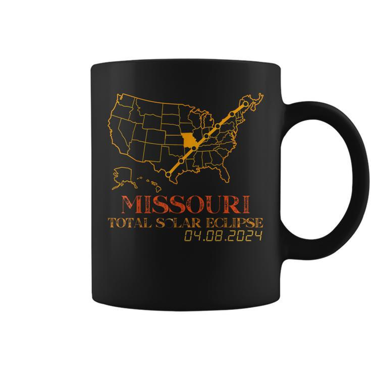Solar Eclipse 2024 Party Missouri Total Usa Map Totality Coffee Mug
