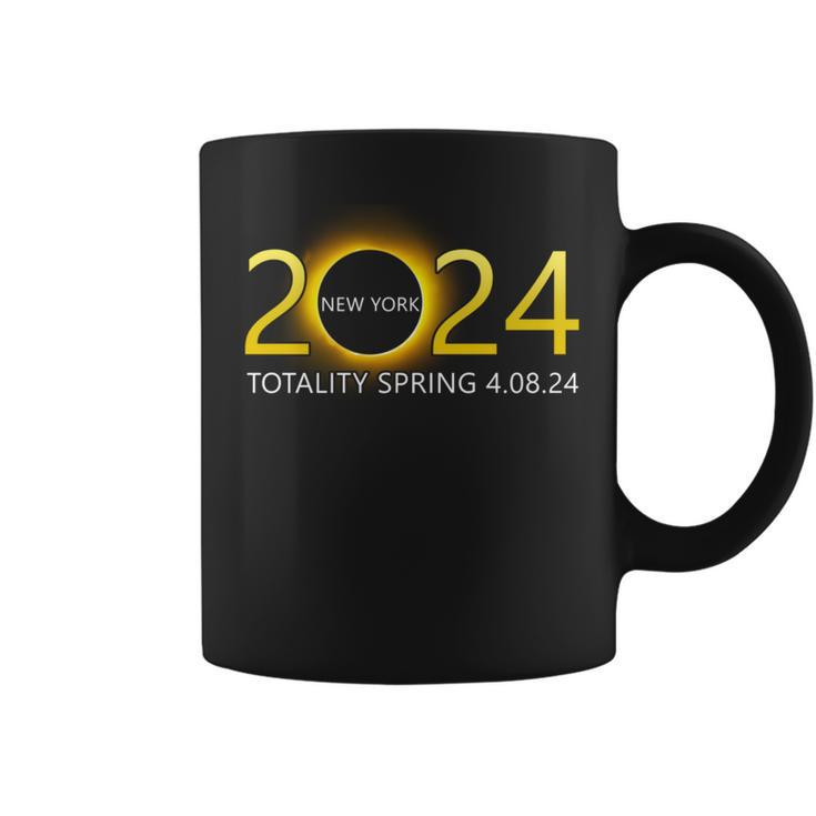 Solar Eclipse 2024 Party New York Totality Total Usa Map Coffee Mug