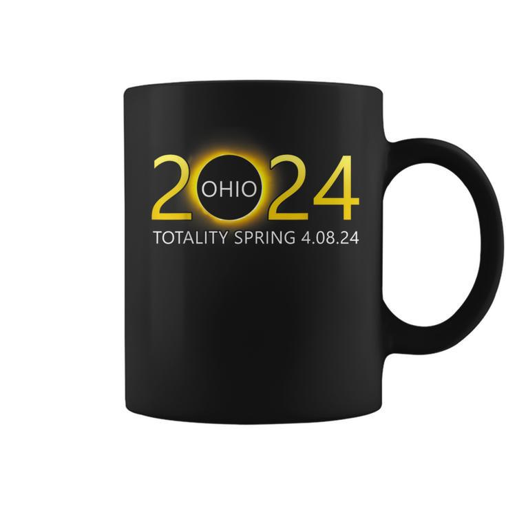 Solar Eclipse 2024 Party Ohio Totality Total Usa Map Coffee Mug