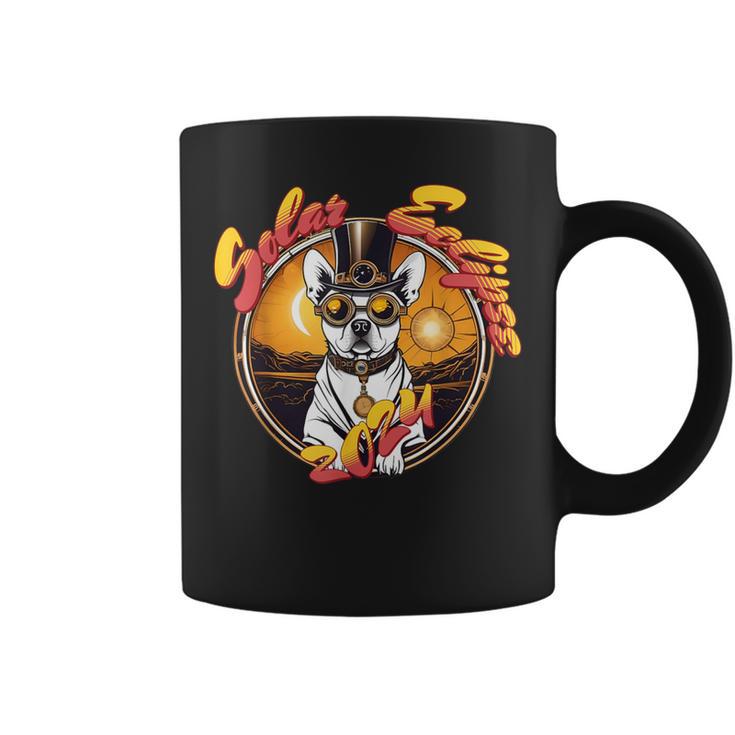 Solar Eclipse 2024 Steampunk Dog Total Solar Astronomy Coffee Mug