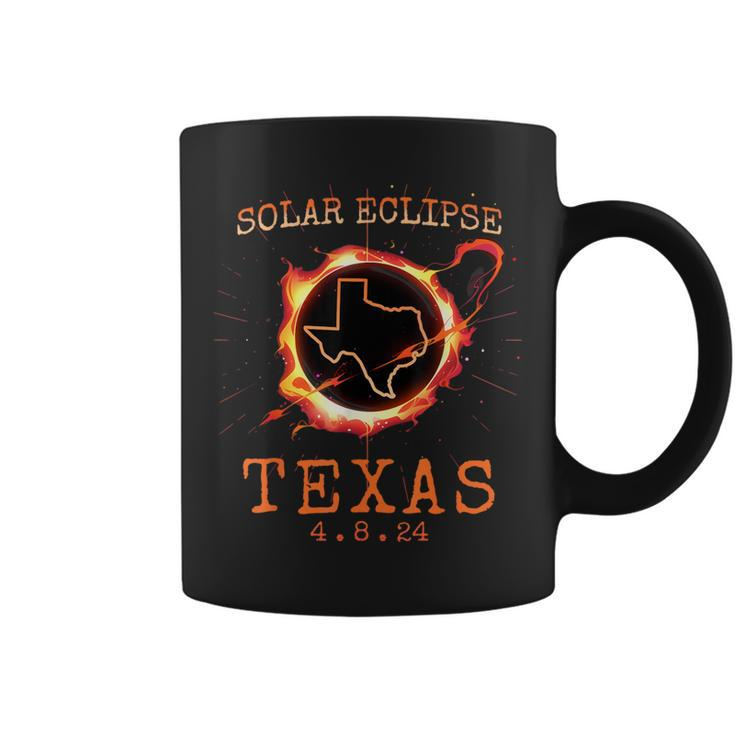 Solar Eclipse 2024 Texas Usa State Totality Path Souvenir Coffee Mug