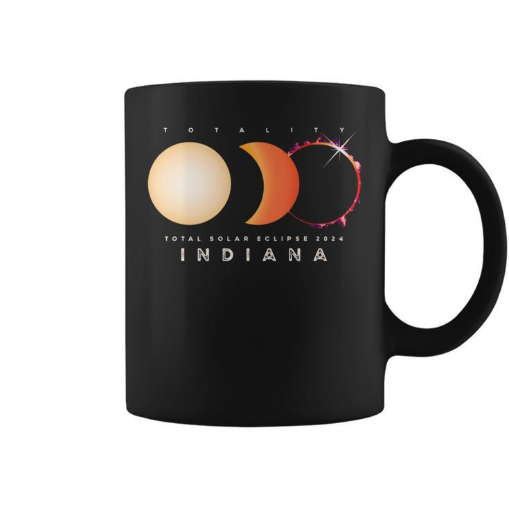 Solar Eclipse 2024 Total Eclipse Indiana America Graphic Coffee Mug