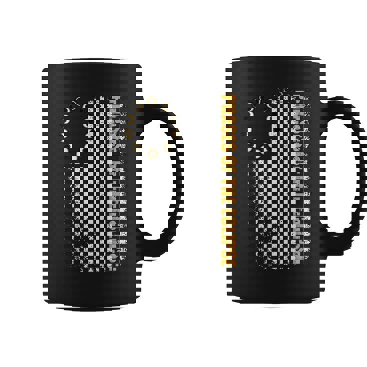 Solar Eclipse 2024 Usa Flag Phases Of The Solar Eclipse Coffee Mug