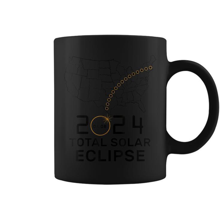 Solar Eclipse April 8 2024 Usa Map Total Solar Eclipse 2024 Coffee Mug