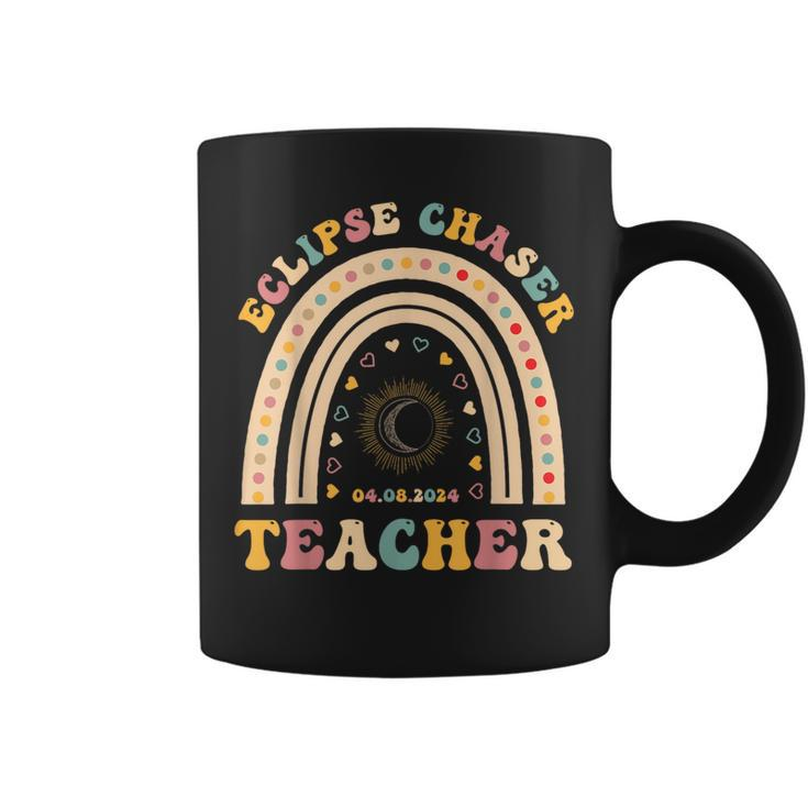 Solar Eclipse Chaser 2024 April 8 Teacher Teaching Educator Coffee Mug