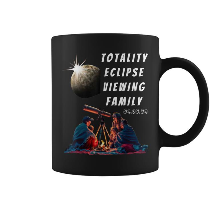 Solar-Eclipse With Family Solar-Eclipse Glasses For 2024 Coffee Mug