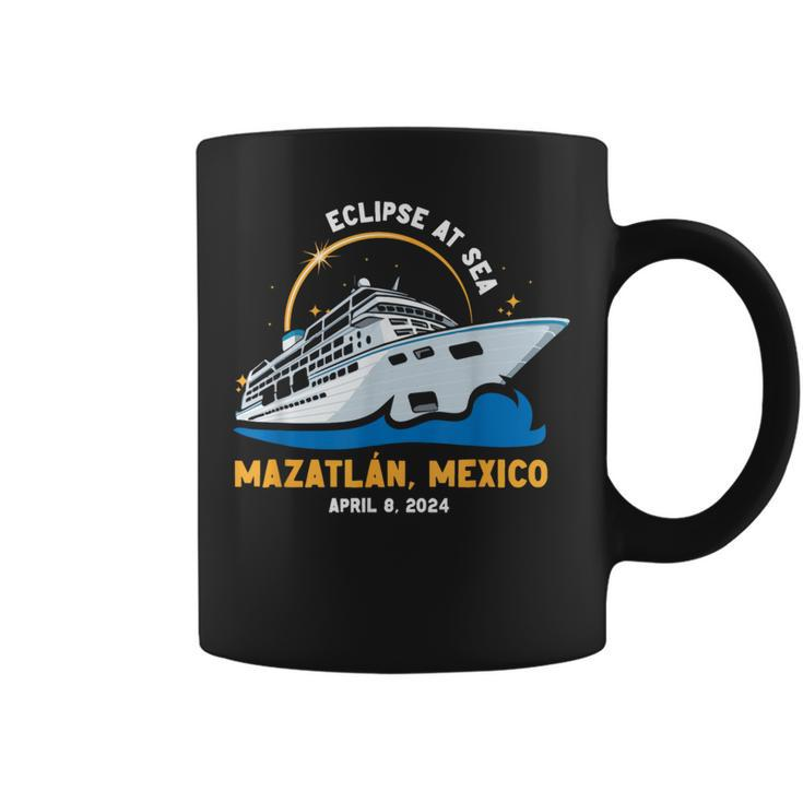 Solar Eclipse At Sea Cruise 2024 Mazatlan Mexico Matching Coffee Mug