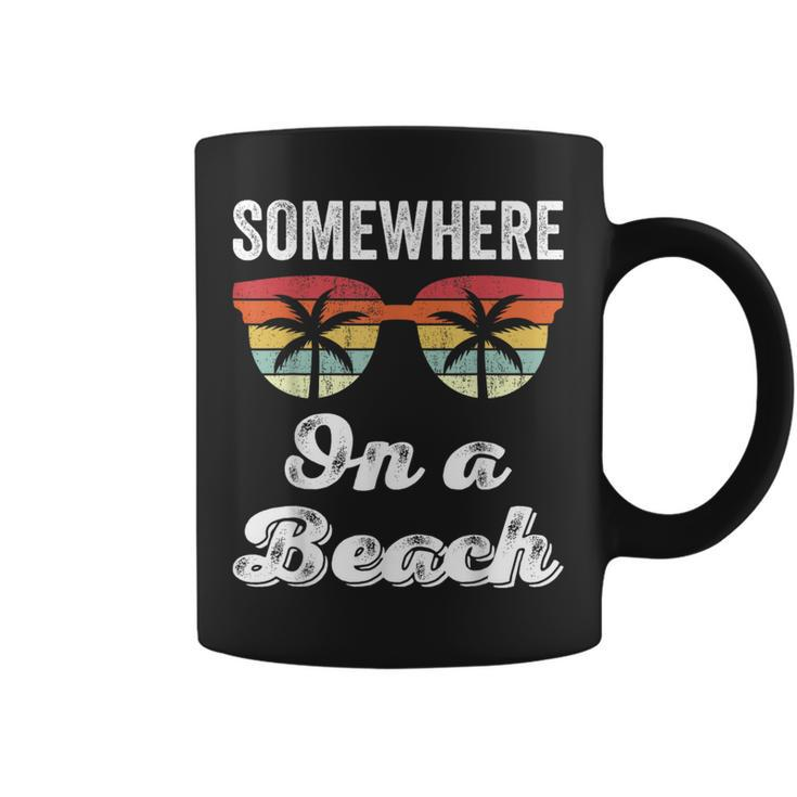 Somewhere On A Beach Tank Beach Vacation Summer Coffee Mug