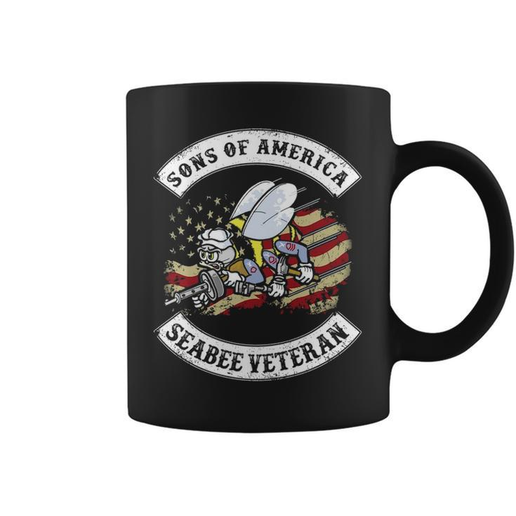 Son Of America Seabee Veteran Coffee Mug