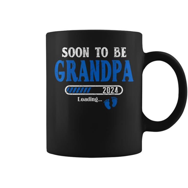 Soon To Be Grandpa Est2024 New Grandpa Pregnancy Coffee Mug
