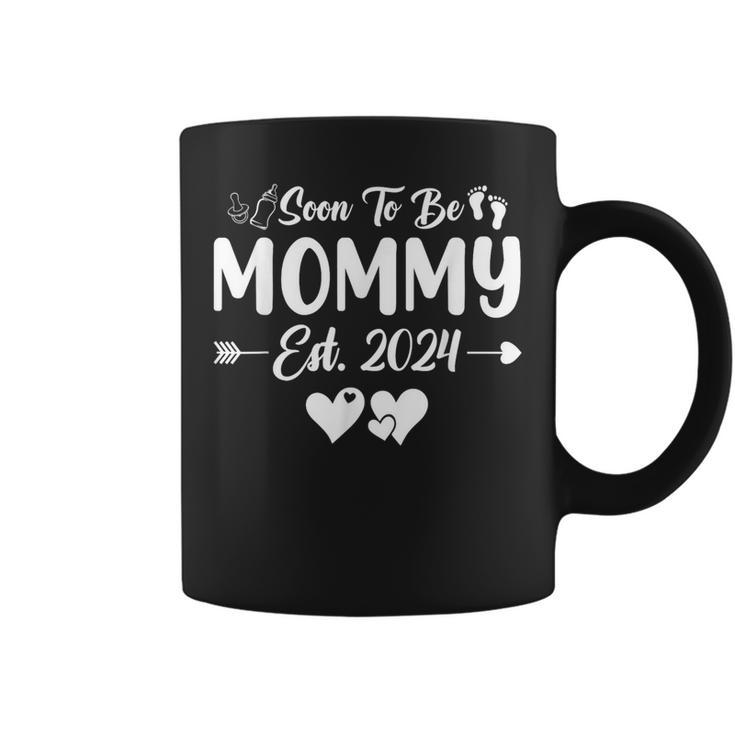 Soon To Be Mommy Est 2024 New Mom New Mama Womens Coffee Mug