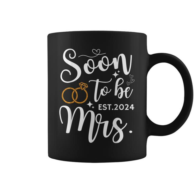 Soon To Be Mrs 2024 Bride Future Bachelorette Party Wedding Coffee Mug
