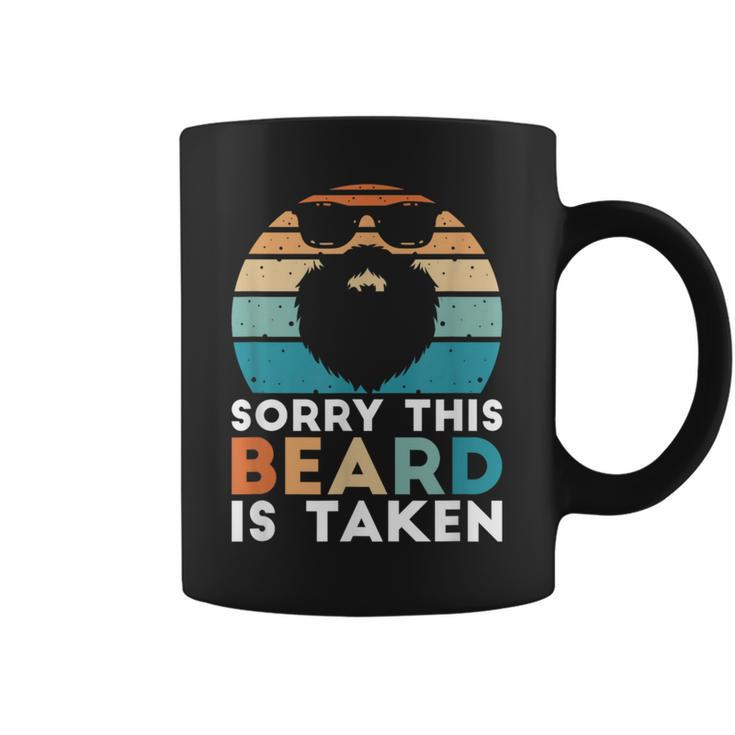Sorry This Beard Is Taken Retro Valentines Day Idea For Him Coffee Mug