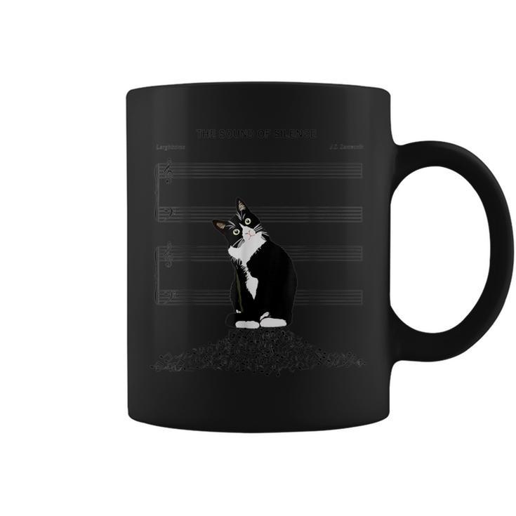The Sound Of Silence Music And Cats Lover Coffee Mug