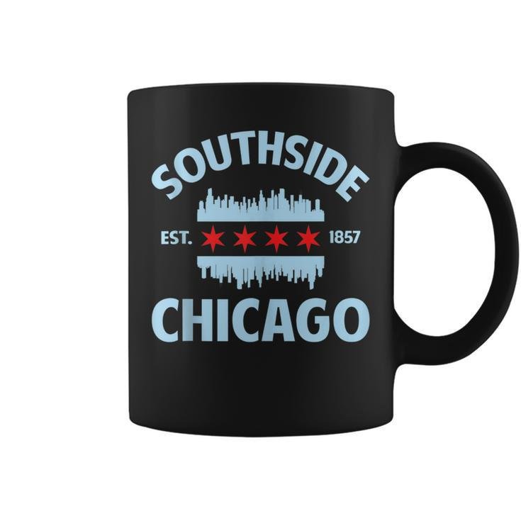 Southside Chicago Flag Skyline Coffee Mug