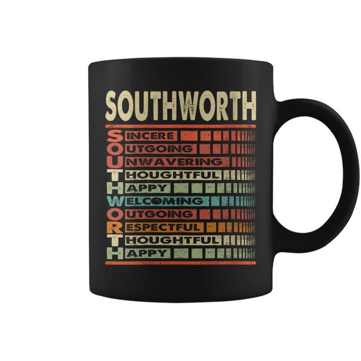 Southworth Family Name Last Name Southworth Coffee Mug
