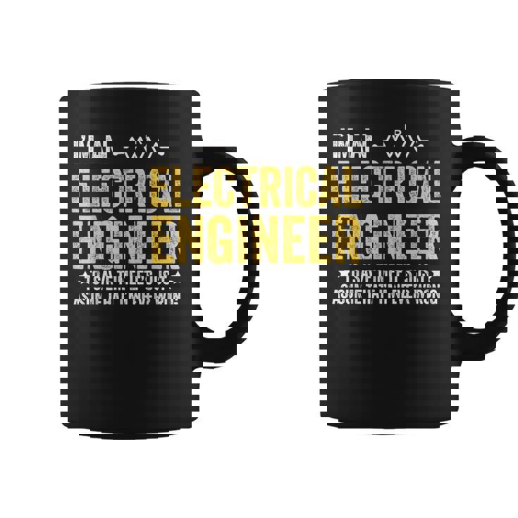 Soy Ingeniero Eléctrico Ingeniería Gracioso Electricista Taza de café