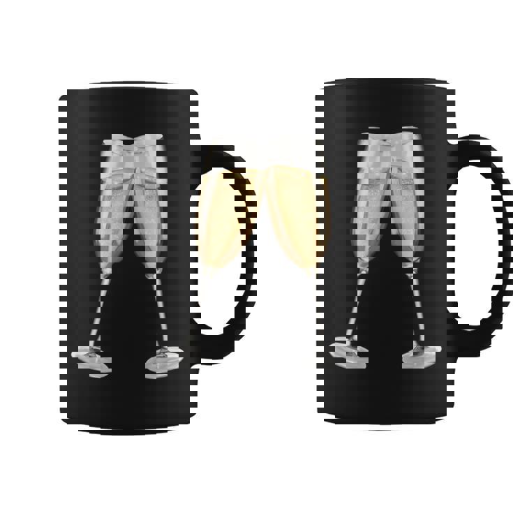 Sparkling Wine Champagne Glasses Toast D010-0645B Coffee Mug