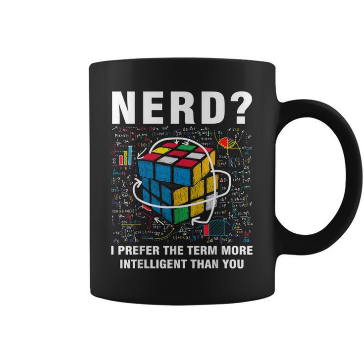 Speed Cubing Nerd Jokes Speed Cubing Math Coffee Mug