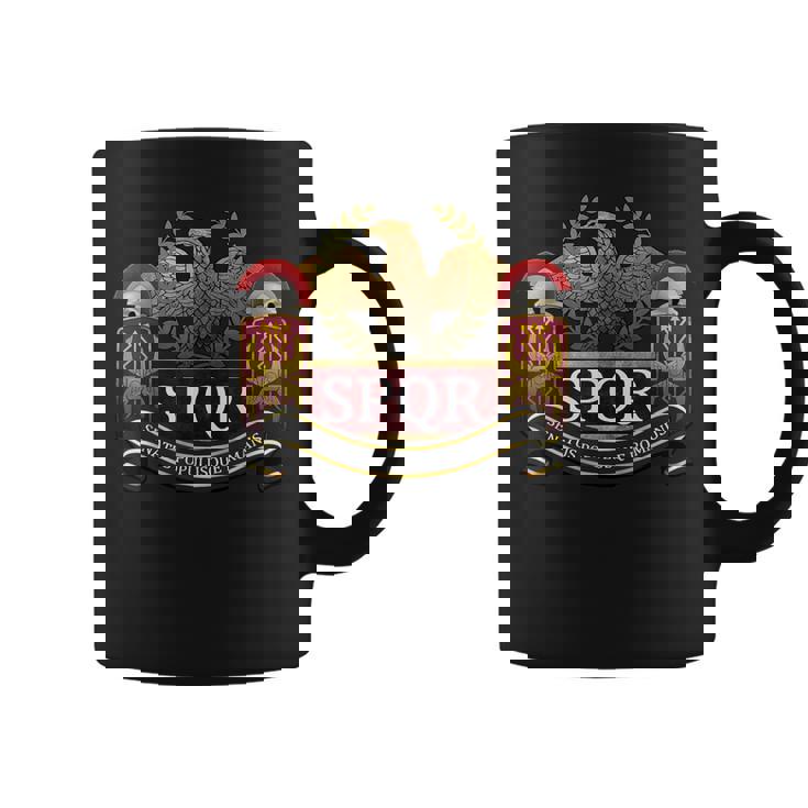 Spqr Legionario De Roma Imperio Romano Ejército Romano Taza de café