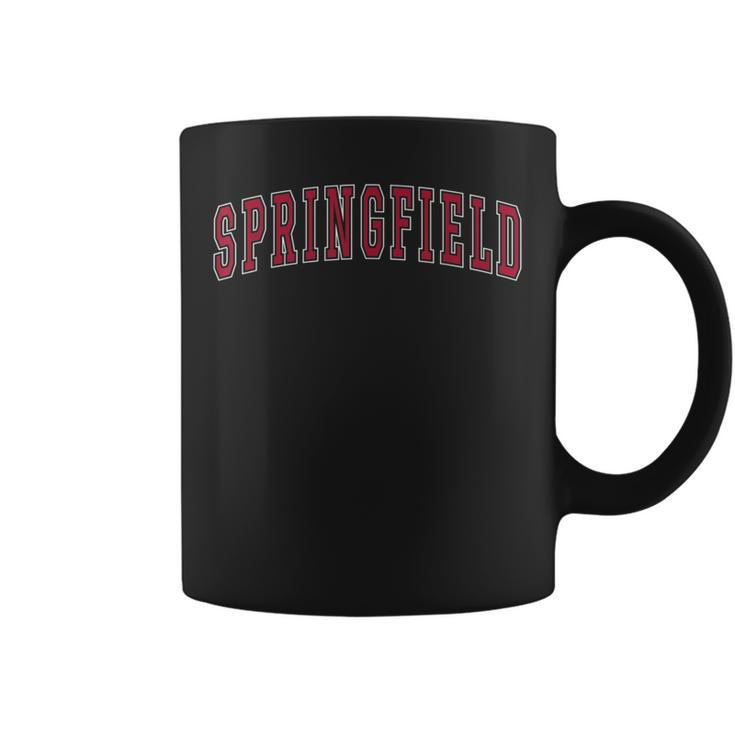 Springfield Massachusetts Souvenir Sport College Style Text Coffee Mug
