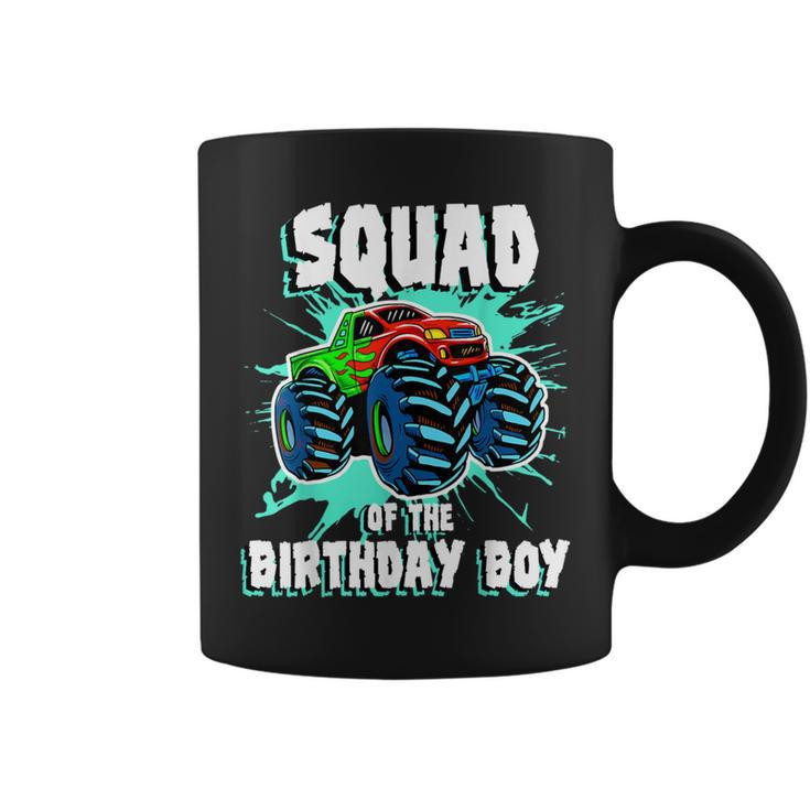 Squad Of The Birthday Boy Monster Truck Birthday Party Coffee Mug