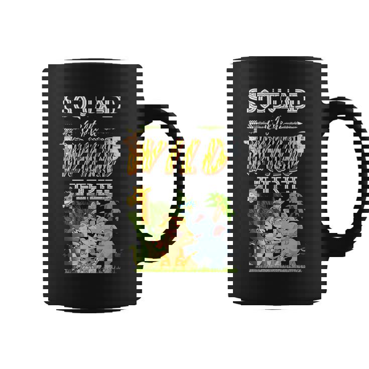 Squad Of The Wild Three Animal Safari 3Rd Birthday Party Coffee Mug