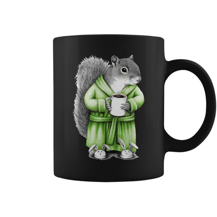 Squirrel Coffee Cup Coffee Drinking Squirrel Coffee Mug