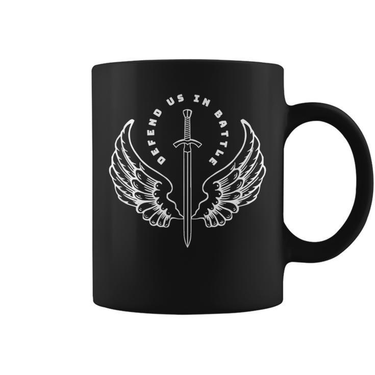 St Michael The Archangel Defend Us In Battle Coffee Mug