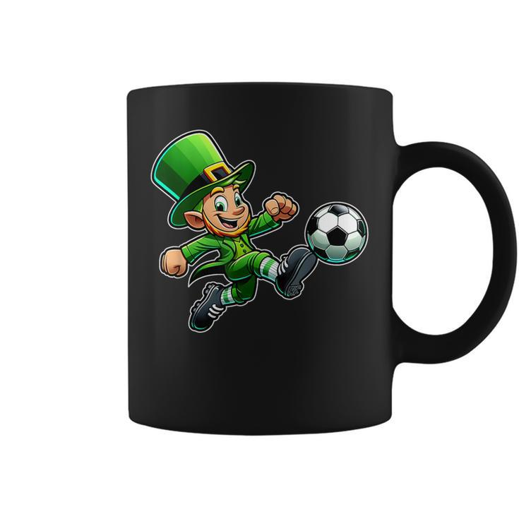 St Patrick's Day Irish Leprechaun Soccer Team Player Coffee Mug
