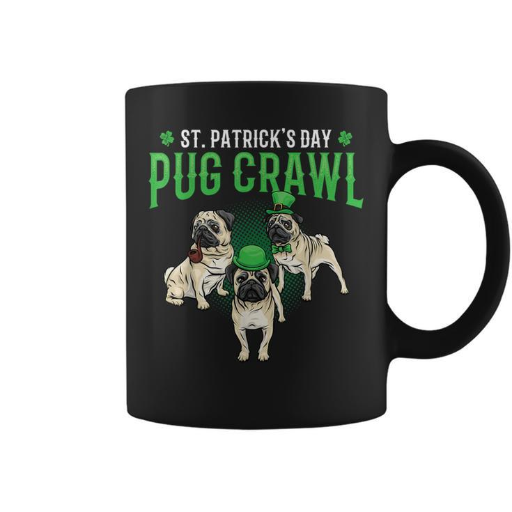 St Patrick's Day Parade Of Pug Crawl Dog Lovers Pug Mom Dad Coffee Mug
